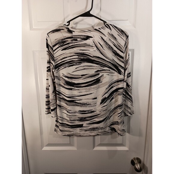 JM Collection Top Petite Size P/S Multicolor - Picture 3 of 7